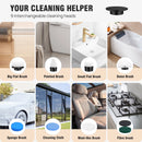 DayPlus 10 in 1 Electric Spin Scrubber Cordless Rechargeable, Electric Cleaning Brush Adjustable Handle Shower Cleaner Brush