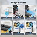 3/6L Commercial Slushie Machine Slush Maker Frozen Drink Maker Dispenser Ice-Cool Juice Smoothie Granita Vending Machine 110V