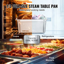VEVOR 8 Pack Buffet Chafing Dishes 5.93L Gastronorm Pans Steam Table Pans Tray  with Lid 6-Inch Deep Catering Food Pan