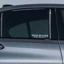G004 20x4CM Car Sticker NIGHT RUNNER&Not Fast Just Loud&Low Standards&Speed StarsWindscreen Banner Competition Decoration Decals