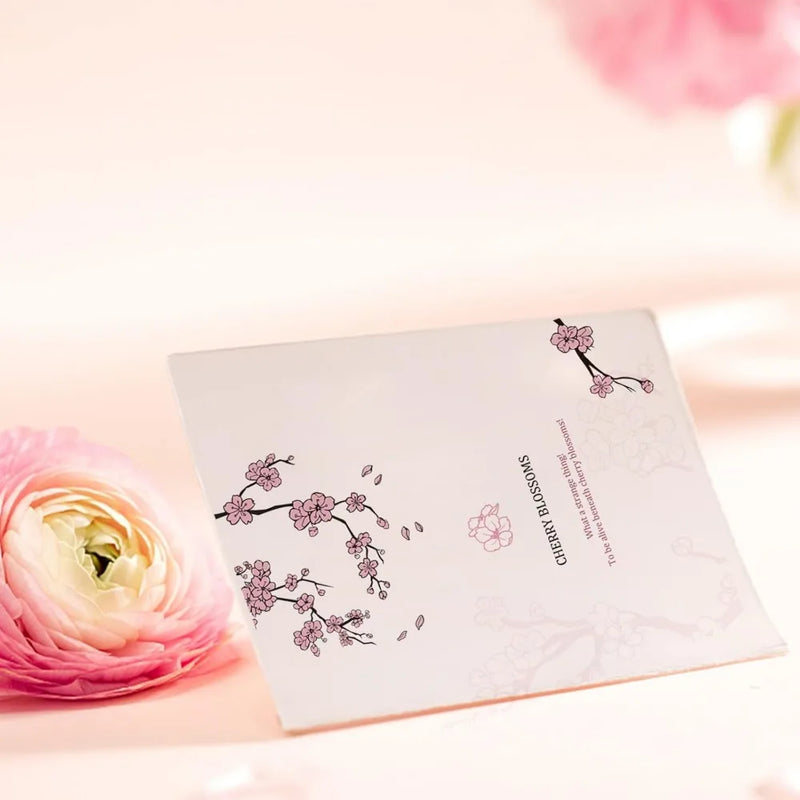 1Sheet Spring Cherry Blossom Season Clear Stamps for DIY Scrapbooking Flowers Silicone Clear Stamp Seals for Cards Making Photo