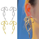 Dainty Bow Shaped Ear Studs Beautiful Bowknots Ear Accessories for Women Girls F0S4