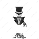 SAW Horror Movie Jack Ripper Mini Action Figures Building Blocks Brick Models Silent Hill Horrifying Chainsaw Man Halloween Toys