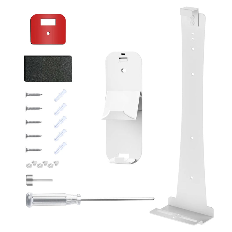 For PS5/PS5 Slim/PS5 Pro Wall Mount Storage Bracket Controller Headset Hook Host Wall Mount Bracket Host Stand for PlayStation 5