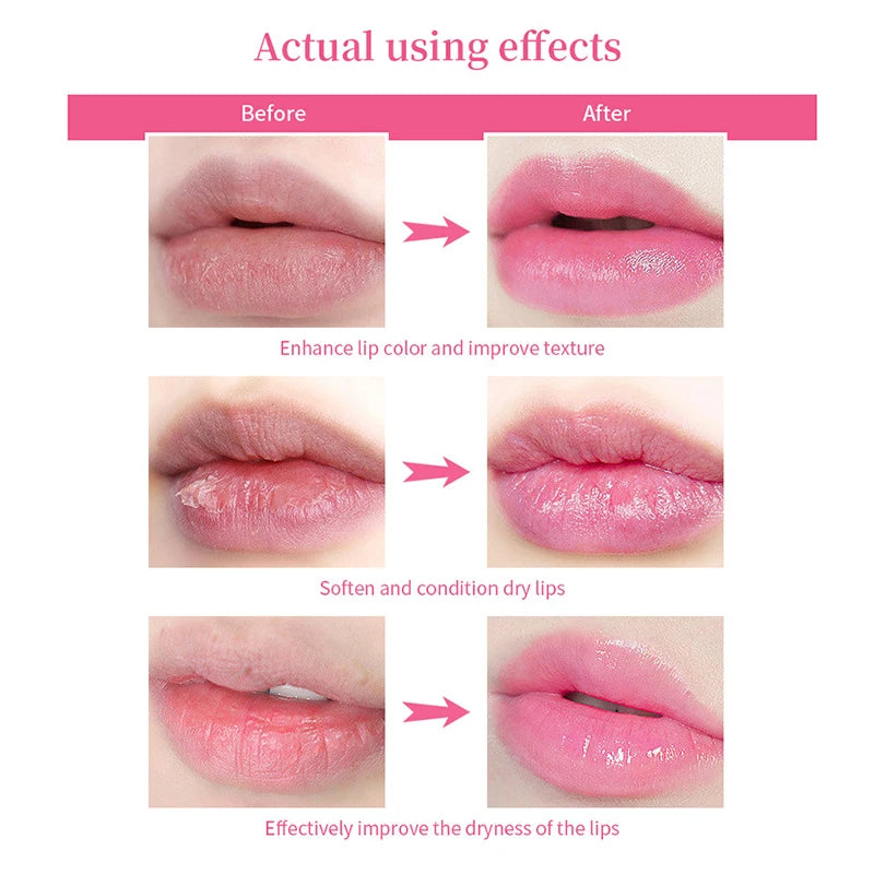 Pink Lip Serum Moisturizing Fresh Effective Reduce Pigmentation Exfoliating Plumper Sexy Care Cosmetics