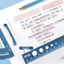 4 In 1 Aluminum Alloy Ruler Stationery Set Aluminum Alloy Multifunctional Combination Ruler Triangle Protractor for Drawing