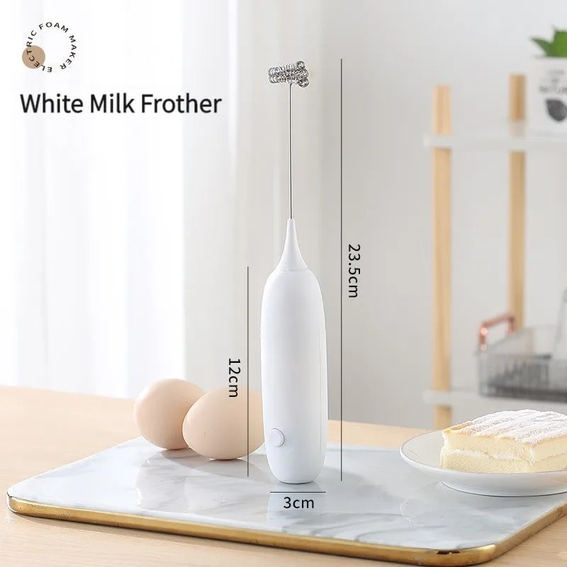 1PC Battery Model Handheld Egg Beater Froth Mixer Kitchen Automatic Coffee Milk Foaming Mixer Kitchen Whisk Tools