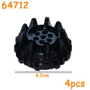 Car Truck Wheels Hub Bricks MOC Technical Tire Wheel Cross Hole Set Motorcycle Tyre & Rim Construction Building Blocks