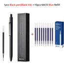 Cute Kaco MIDOT Gel Ink Pen Metal Signature Pens 0.5mm Fine Point 800Meter Smooth Writing Quick Dry Office School Stationary
