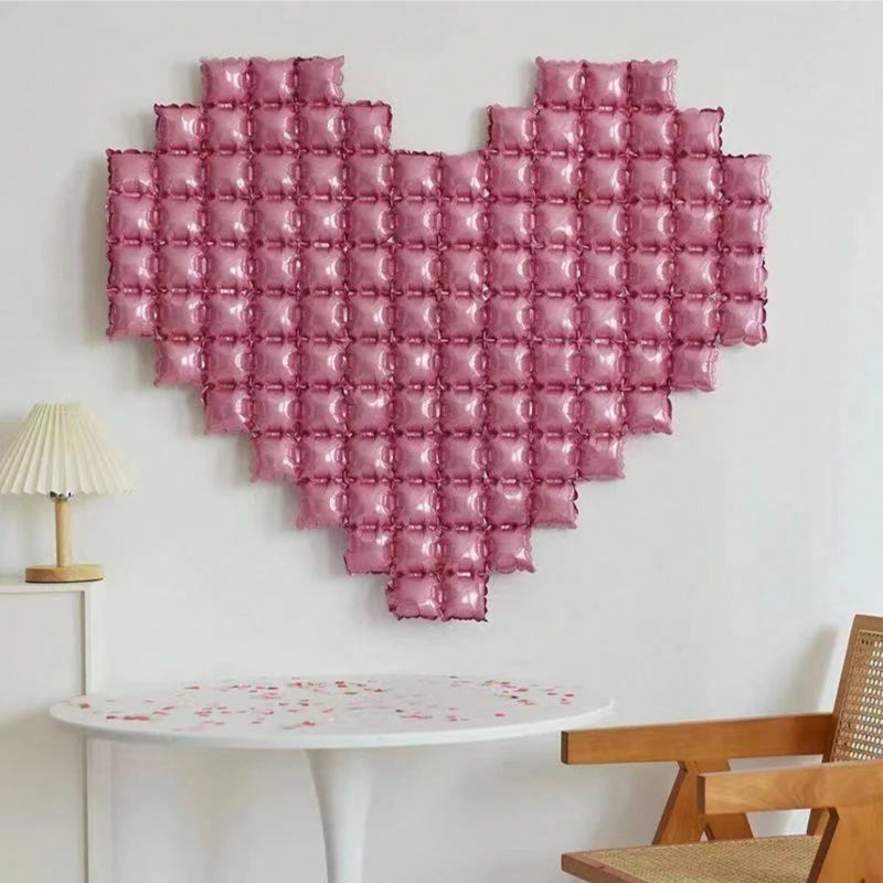 Heart Shaped Background Wall Foil Balloon Love Letter Balloons for Wedding Party Happy Valentines Day Home Decoration Supplies