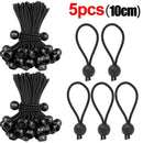 5/30pcs Cord Ball Elastic Tarpaulin Strapping Rope 10cm/15cm Cord Ends Elastic Rope Lace Fixed Boat Pole Camping Tent Accessorie