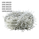 Xmas Outdoor Christmas Lights Led String Lights 100M 10M 5M Luces Decoracion Fairy Light Holiday Lights Lighting tree garland