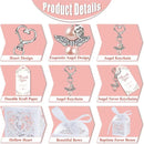 24Pcs Guardian Angel Keyring Angel Pearl Pendant Party Favours Thank You Gift For Communion Confirmation Keyring