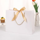 10pcs/lot High Quality Pretty Pink Gift Bag Gift Box Ornament Pajama Book Black Handle With Ribbon Paper Box Bag Kraft Packaging