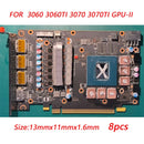 GPU RAM Copper Heat Sink For Radiator Memory Miner RTX 3060 3070 3080 3090 / 5600 5700 GPU Cooling Down 15-40 Degree Thermal Pad