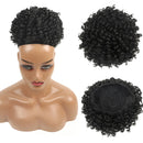 Aplique Coque Cacheado Afro Puff Rabo de Cavalo do Cordão Para Cabelo Encaracolado Rosquinha Chignon Uso Diário 20cm 65g