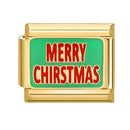 FUNIQUE Romantic Christmas Tree Snowman Sleigh Garland Italian Charm Links Fit 9mm Bracelet Stainless Steel DIY Jewelry Making