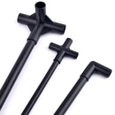 I.D 8/12/16/19mm Black Plastic Pipe Connector DIY Shelf Water Tube Joint Tent Fixed Connector Tee Four Way Elbow Straight Joint
