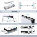 OIVO for PS5 Slim Console Horizontal Cooling Stand PS5 Slim Controller Charger for Playstation 5 Slim Disc & Digital Editions