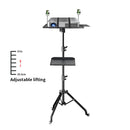 Projector Tripod Stand Laptop Adjustable Height 23 to 63" DJ Mixer Standing Desk Outdoor Computer Desk Stand with Tray 90-145CM