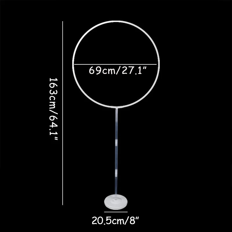 1/2set Round Balloons Stand Holder Plastic Balloon Arch Hoop wreath Ring Birthday Wedding Party Baby Shower Balloon Decorations