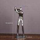 Huge Golf Player Figurine Resin Sportsman Statue Industrial Geometrical Shape Golfer Accessory Light Luxury Club Bar Home Decor