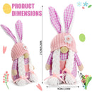 1/2Pcs Rabbit Ear Dwaft Handmade Cotton Ornaments Easter Faceless Gnomes Bunny Household Decoration for Spring Holiday Party
