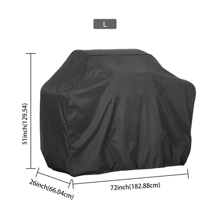 190T 210D BBQ Cover Outdoor Dust Waterproof Weber Heavy Duty Grill Cover Rain Protective Outdoor Barbecue Cover Round