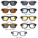 SO&EI Fashion Square Men Sunglasses Retro Rivets Women Yellow Blue Shades UV400 Sun Glasses