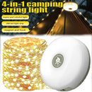 Multifunctional 4 in 1 Design Camping Light String USB Rechargeable Outdoor Tent Decor Light XTE LED Flashlight with Magnet Hook