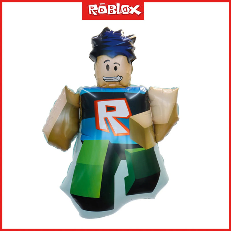 2024 New Roblox Robot Aluminum Film Balloon Theme Game Party Supplies Cartoon Personality Children Birthday Decoration Gifts