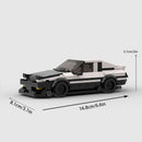 313 Pcs AE86 Initial Cars D Moc Speed Champions Racer City Sports Vehicle Building Blocks Creative Educational Toys Boys