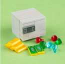 MOC Building Blocks Figures Accessories Cash Dollar Coin Bag Model Gold Silver Bar Colored Diamond Treasure Box Series Coffer