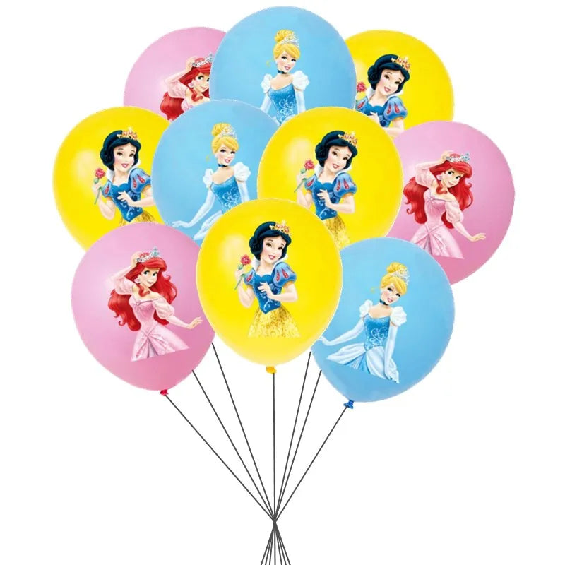 10/20pcs Disney Princess Theme Encanto Aurora Sleeping Beauty Balloon Baby Birthday Party Decoration 12inch Latex Balloon Set
