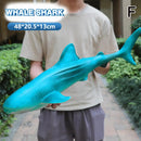 Simulated Ocean Big Animal Toys Realistic Action Figure Model Sea Life Great White Shark 40-48cm Soft Rubber Sea Educational Toy