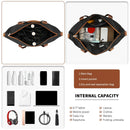 British Traveller Lightweight Hard Shell Luggage Set with TSA Lock, Spinner Wheels, 20" 24" 28" Travel Suitcases,Black