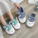 Couples Women Winter Home Slippers Christmas Cartoon Reindeer Non Slip Soft Warm Men House Shoes Indoor Bedroom Floor Footwear