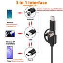 3.9mm Endoscope for android IP67 Mini Camera Endoscope for cars smartphone Piping usb c Endoscopic 3 in 1 Underwater