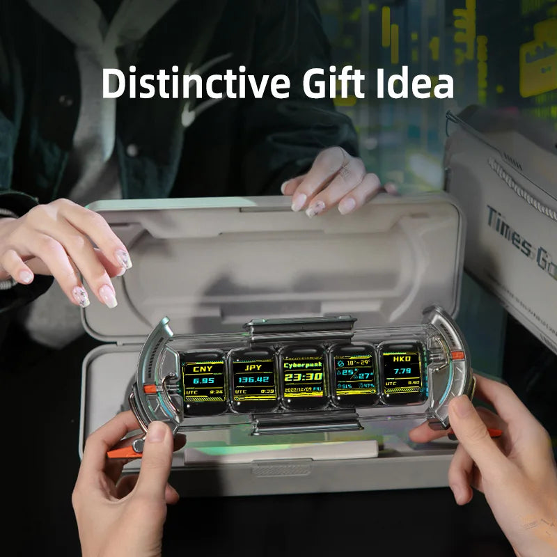 Divoom Times Gate Pixel Art Setup Clock With Smart App Control RGB LED Display Home Desktop Decor Birthday Gift Pixel 컴퓨터 스피커