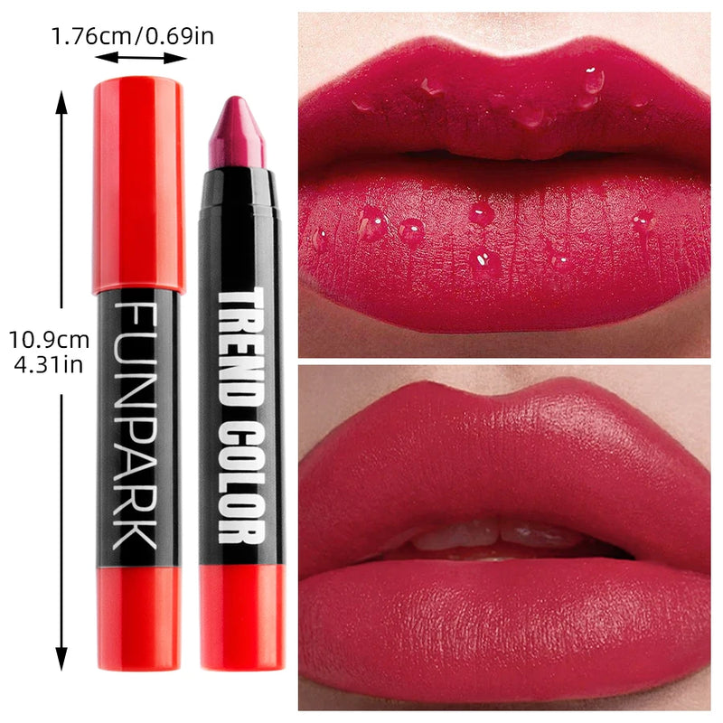 16 Color Nude Brown Lipliner Pen Waterproof Lipstick Sexy Red Matte Contour Lip Tint Lasting Lips Korean Makeup product lipgloss