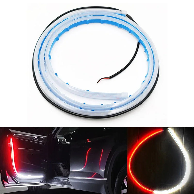 Car Door Opening Warning Led Strobe Light Welcome LED Safety Signal Lamp Waterproof Auto Decorative Ambient Lighting Universal