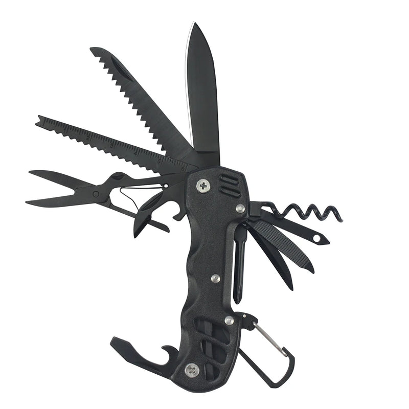 Multifunctional Pocket Folding Swiss Knife Outdoor Portable Camping Emergency Mini Multitool Knife Scissor Keychain Box Cutter