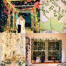Artificial Leaf flower Fairy String Lights Garland 10m 5m LED Copper Wire Lights for Wedding Christmas Home Garden Decorations