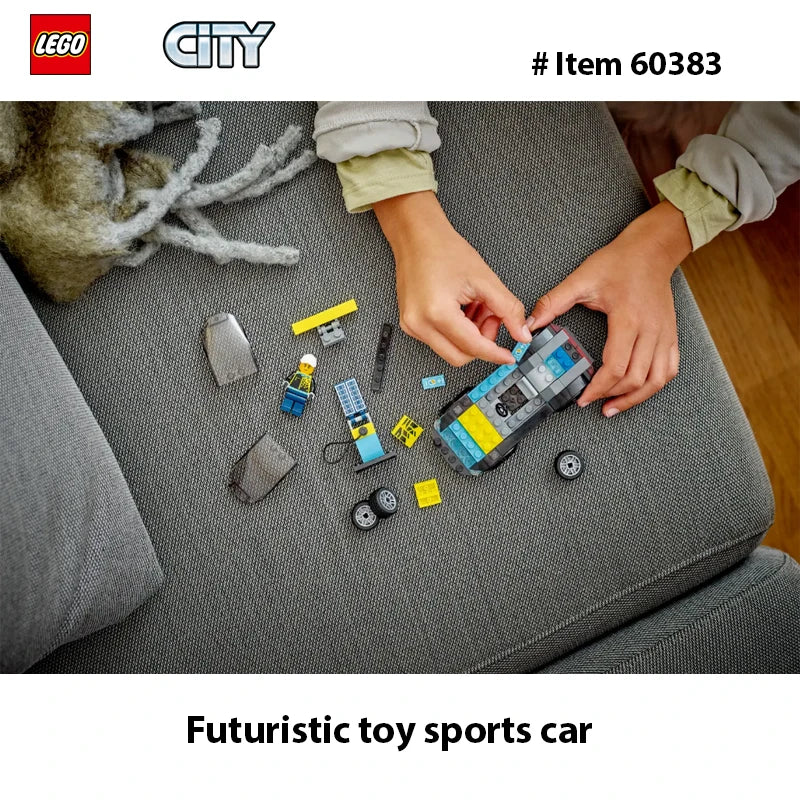 LEGO 60383 City  Electric Sports Car, Toy Blocks, Present, Racing Car, Town Making, Boys, Girls, Ages 5 and Up