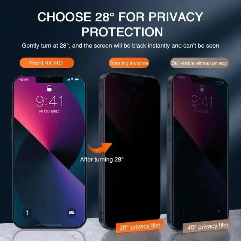 1-4Pcs Privacy Screen Protector for Xiaomi 14 13 12 11 Lite Redmi 13C 12C 10C 9A 9C Mi 13T 12T 11T 10T Poco F3 F4 X5 X4 X3Pro M5