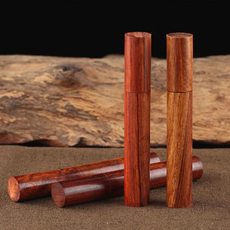 2 Pcs Rosewood Case Stick Incense Storage Box 10g 20g Sandalwood Line Incense Joss-sticks Buddha Incense Sticks Holder