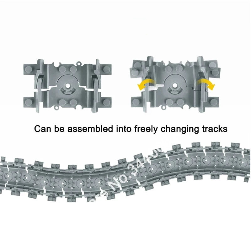 City Trains Train Track Rail Bricks Model  Toy Soft Track& Cruved& Straight for Kids Gift Compatible All Brands Railway Leduo