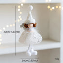 New Christmas Mouse Doll Pendant Girl Ballet Angel Christmas Tree Pendant Plush Hanging Xmas Decoration Charms New Year Gifts