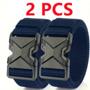 The New Men's 120cm Buckle Belt Nylon Braided Lightweight Breathable Daily Commuter Men's Belt