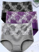 3Pcs Cotton Panties for Women Underwear Plus Size High Rise Briefs Female Sexy Lingeries Pantys Seamless Underpant Girls L-5XL